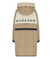 MAX MARA WEEKEND ALCAMO BLAUWE OMKEERBARE PARKA