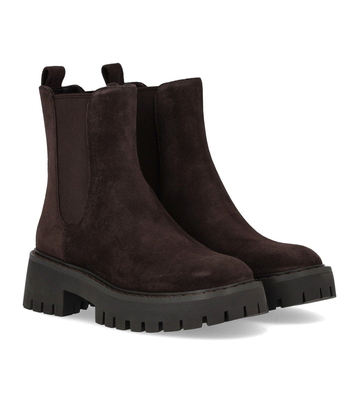 MICHAEL KORS ASHER DUNKELBRAUNE CHELSEA STIEFELETTE