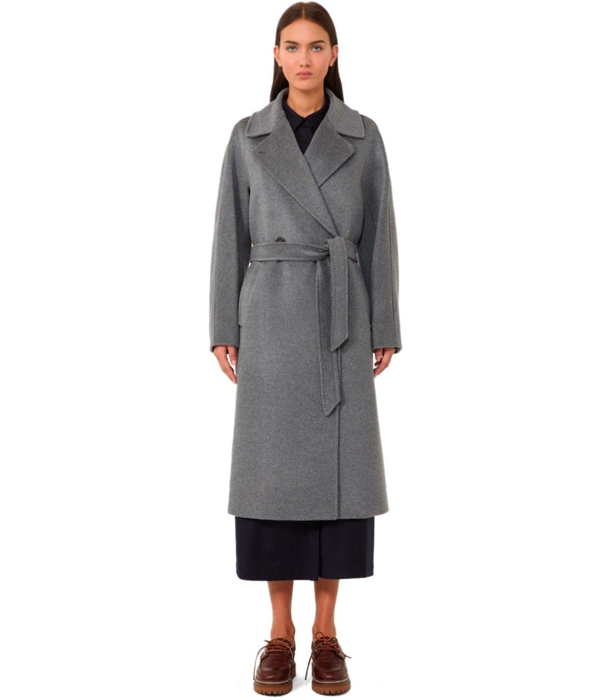 CAPPOTTO CON CINTURA RESINA GRIGIO MAX MARA WEEKEND