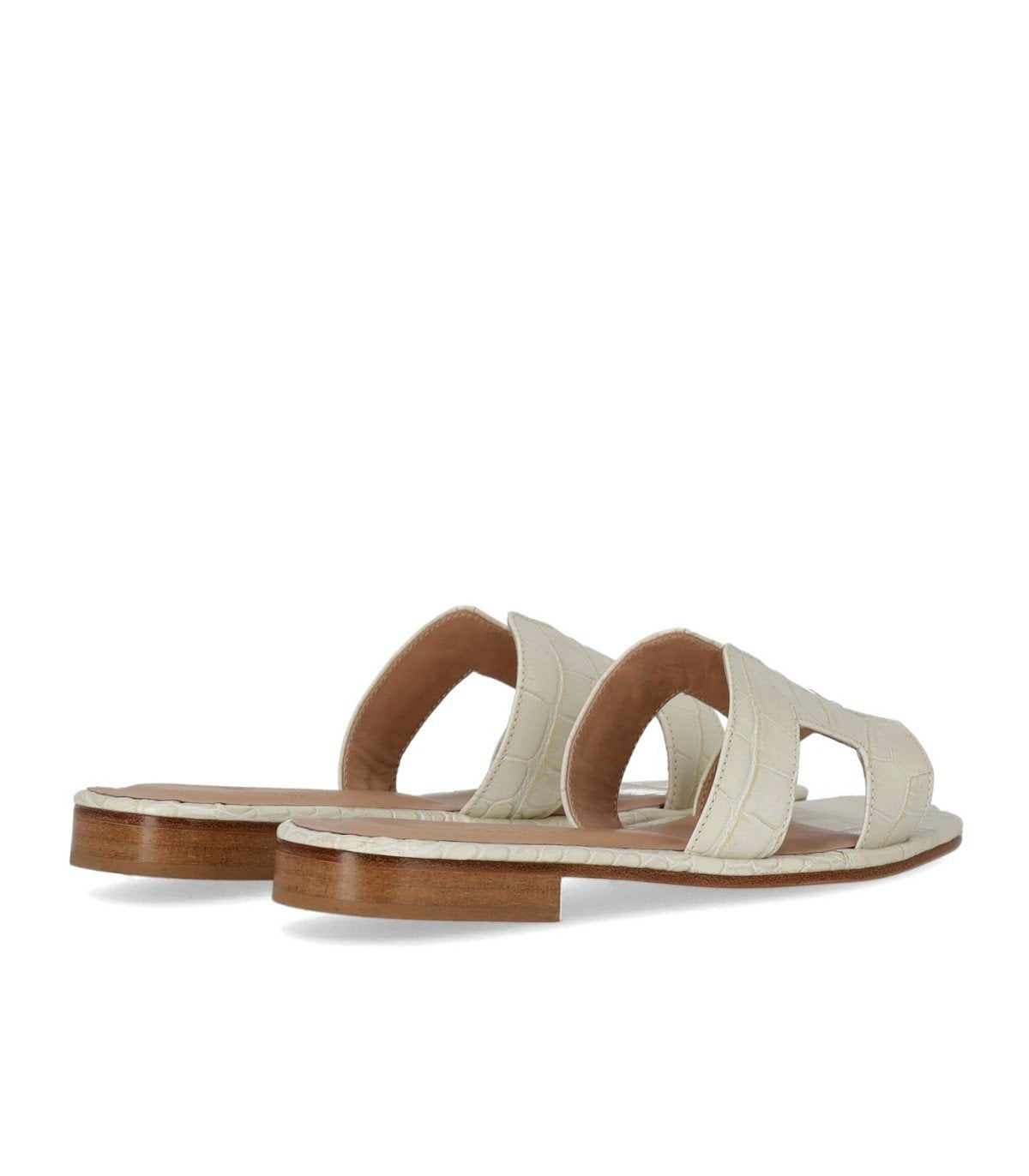 PAOLO FERRARA CROCO PRINT WIT SANDAAL