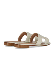 PAOLO FERRARA CROCO PRINT WIT SANDAAL