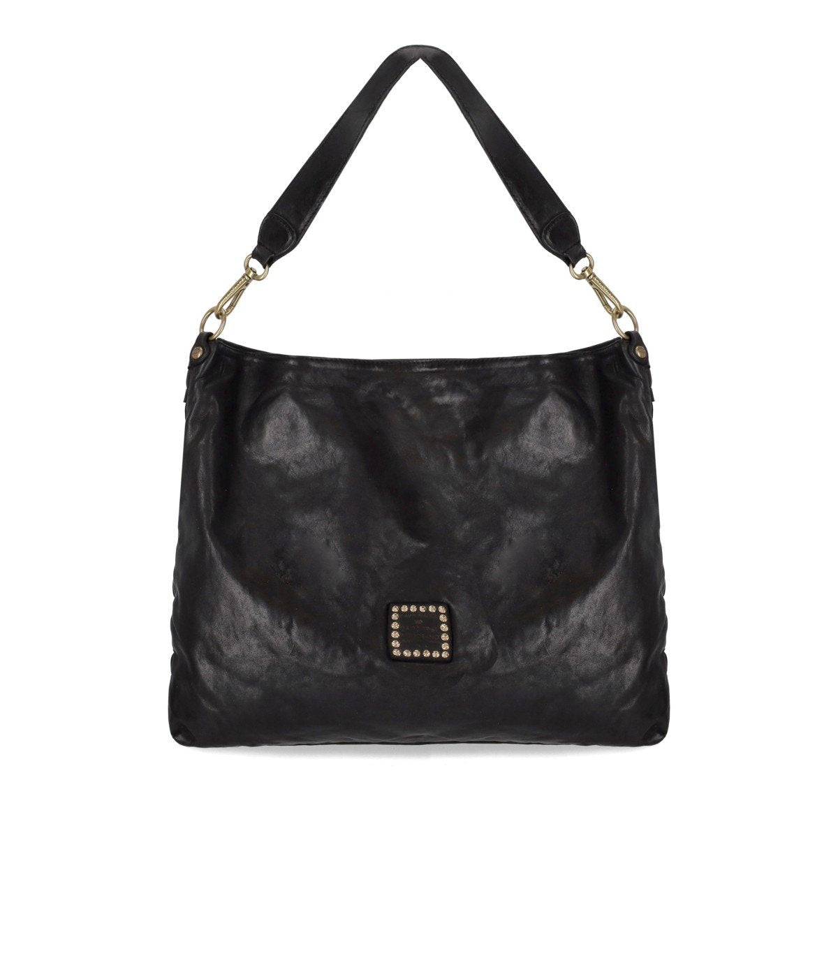 CAMPOMAGGI CARLA L BLACK SHOULDER BAG