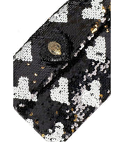 KURT GEIGER KENSINGTON SEQUIN LOVE BLACK SHOULDER BAG