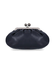 MAX MARA WEEKEND PASTICCINO CUBICO MEDIUM NAVY BLUE CLUTCH