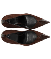 ELISABETTA FRANCHI BROWN SUEDE PUMP