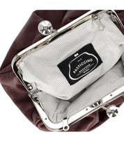 MAX MARA WEEKEND PASTICCINO PRATI SMALL BORDEAUX CLUTCH