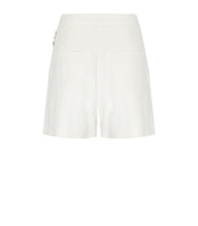 ELISABETTA FRANCHI IVORY SHORTS WITH CHAIN