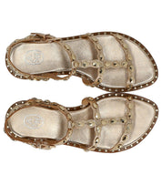 ASH PLUS GOLD FLAT SANDAL