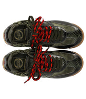 SNEAKER ROCKET VELOURS VERT BACK70