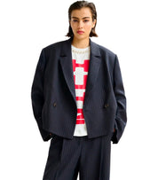 ESSENTIEL ANTWERP ITZEL MARINEBLAUER CROPPED BLAZER