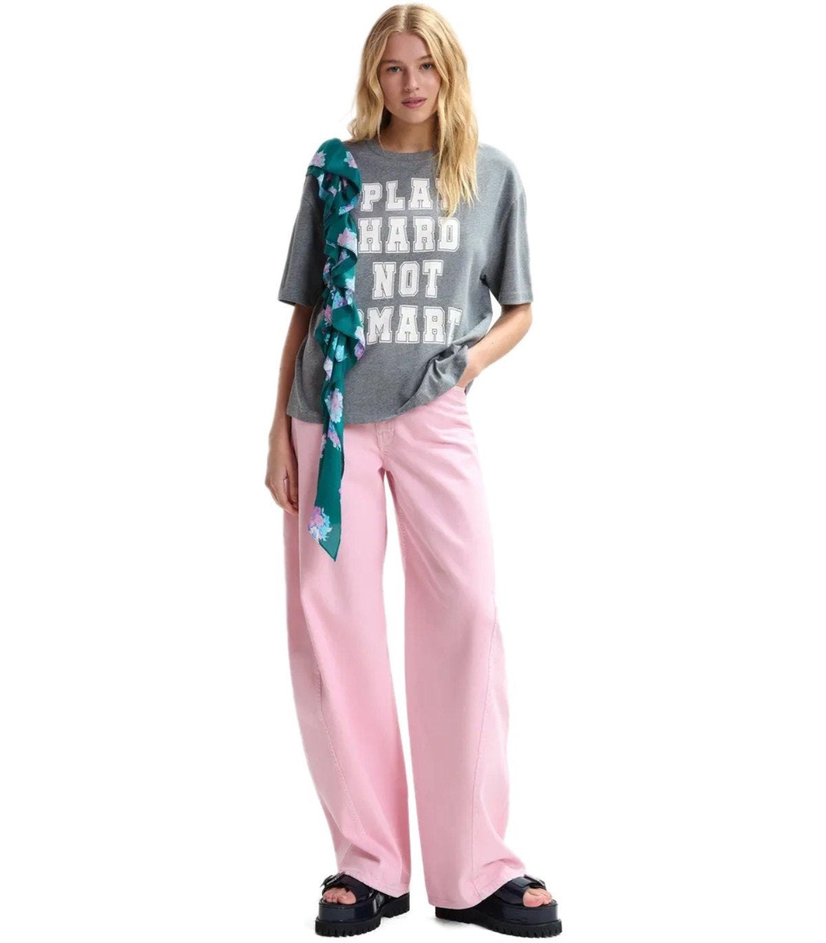 ESSENTIEL ANTWERP JILLY GREY T-SHIRT