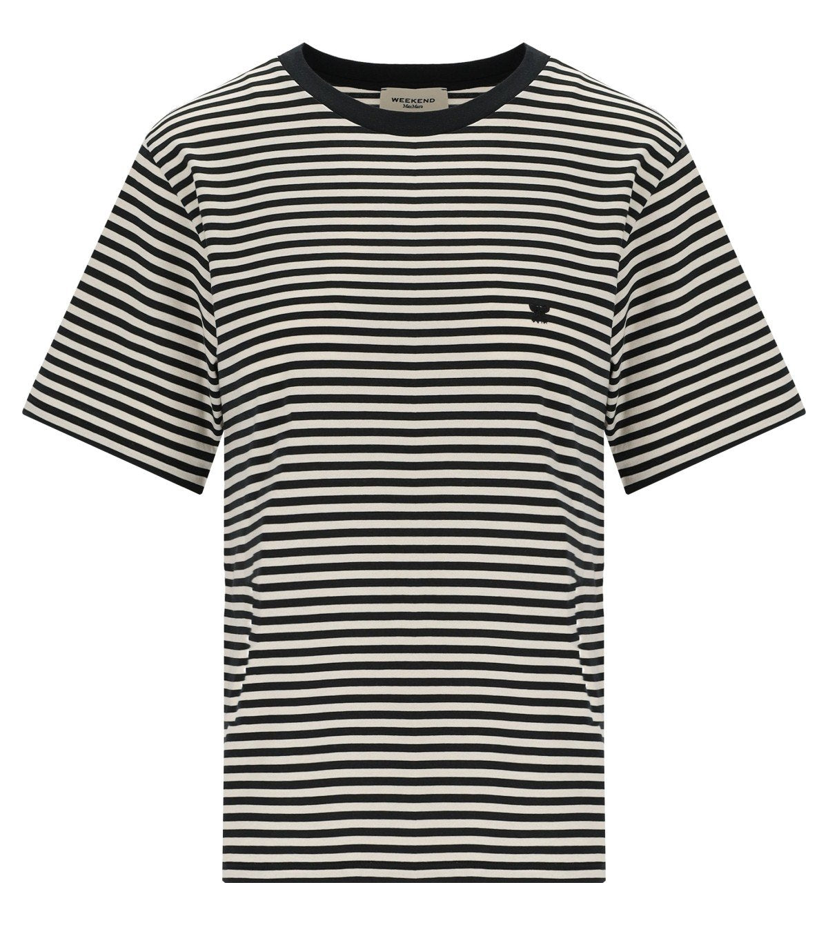 T-SHIRT A RIGHE VENACO BIANCA NERA MAX MARA WEEKEND