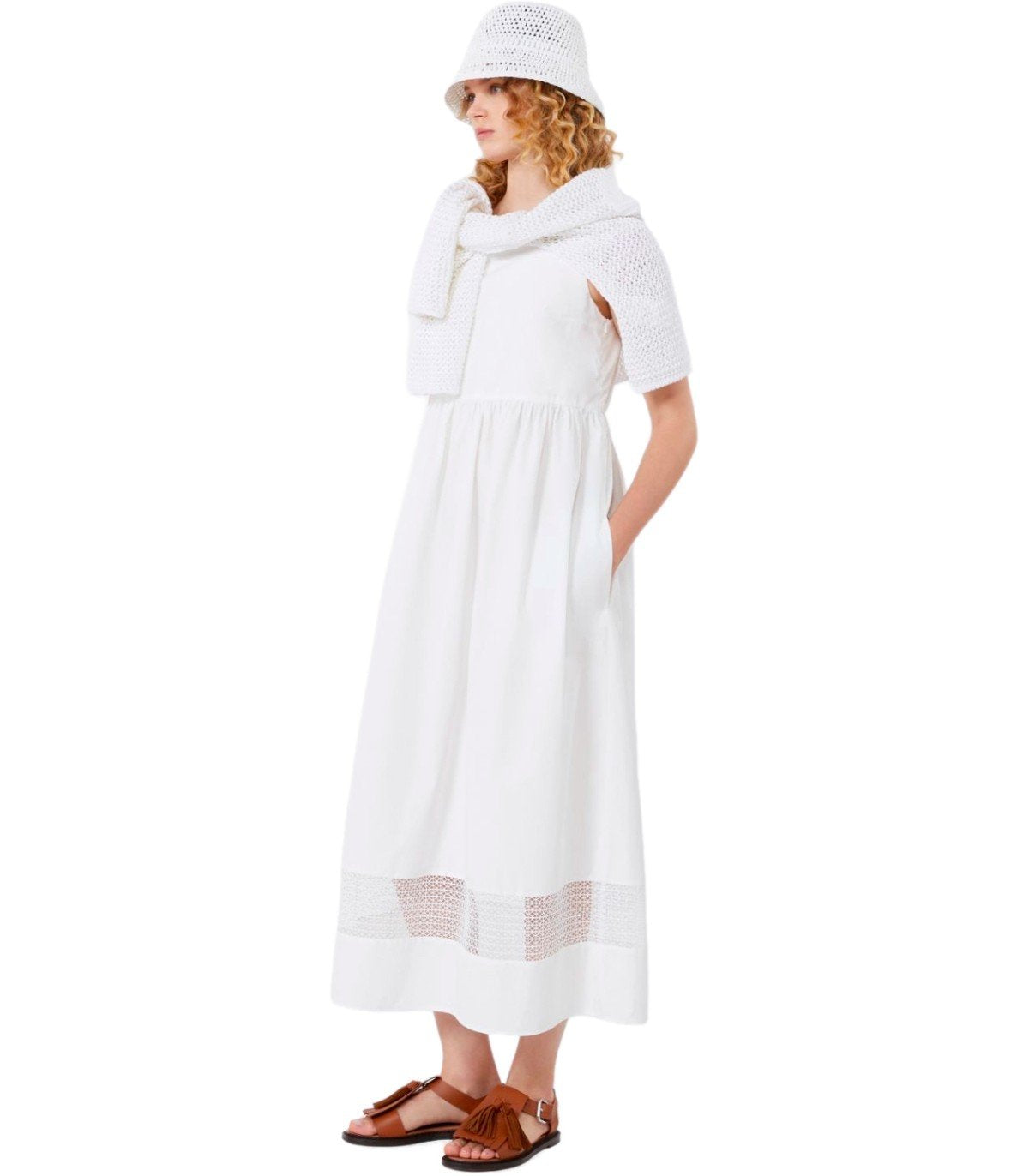 VESTIDO GOLA BLANCO MAX MARA WEEKEND