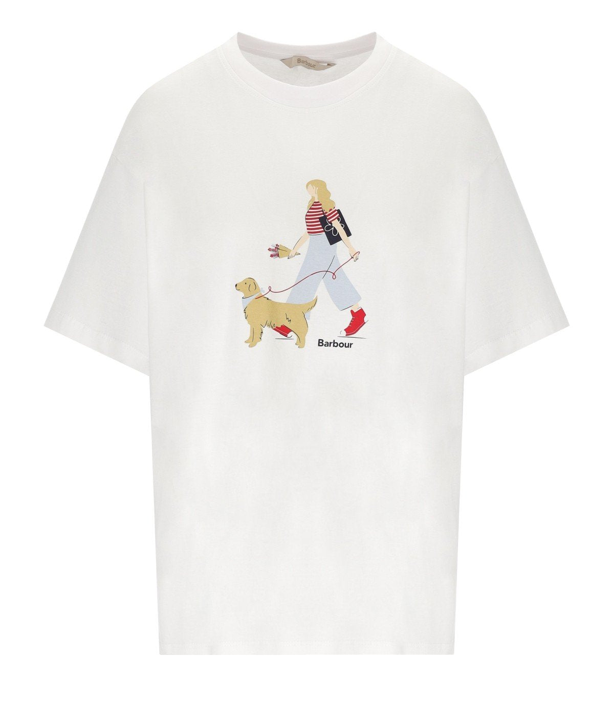 BARBOUR DERWENT WEISSES T-SHIRT