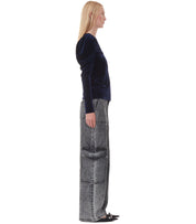TOP EN VELOURS BLEU GANNI