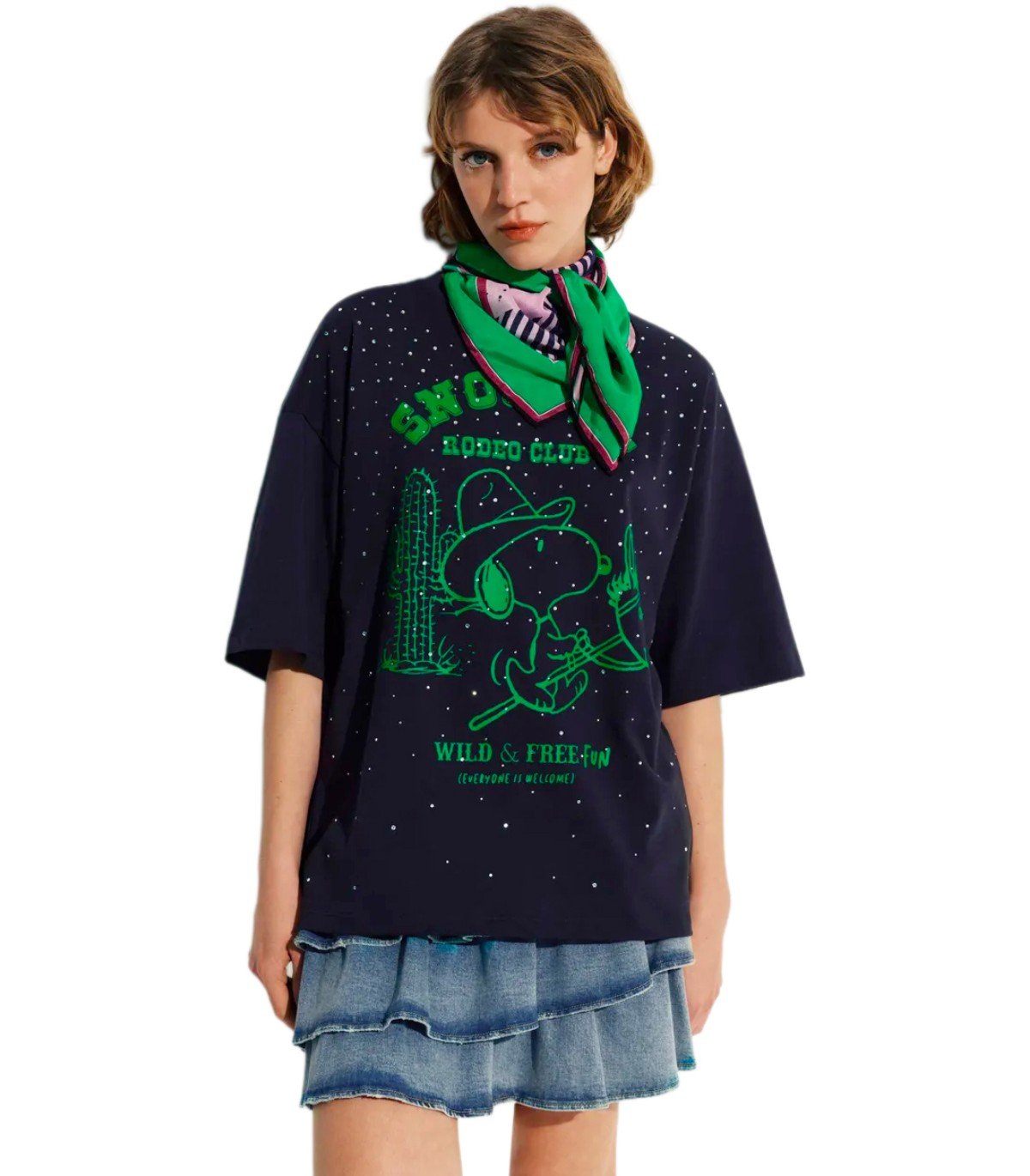 ESSENTIEL ANTWERP JUNKI MARINEBLAUE T-SHIRT
