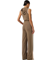 ELISABETTA FRANCHI BEIGE STRICK-JUMPSUIT