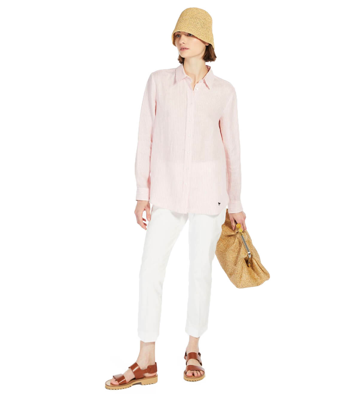 MAX MARA WEEKEND CECCO WHITE PANTS