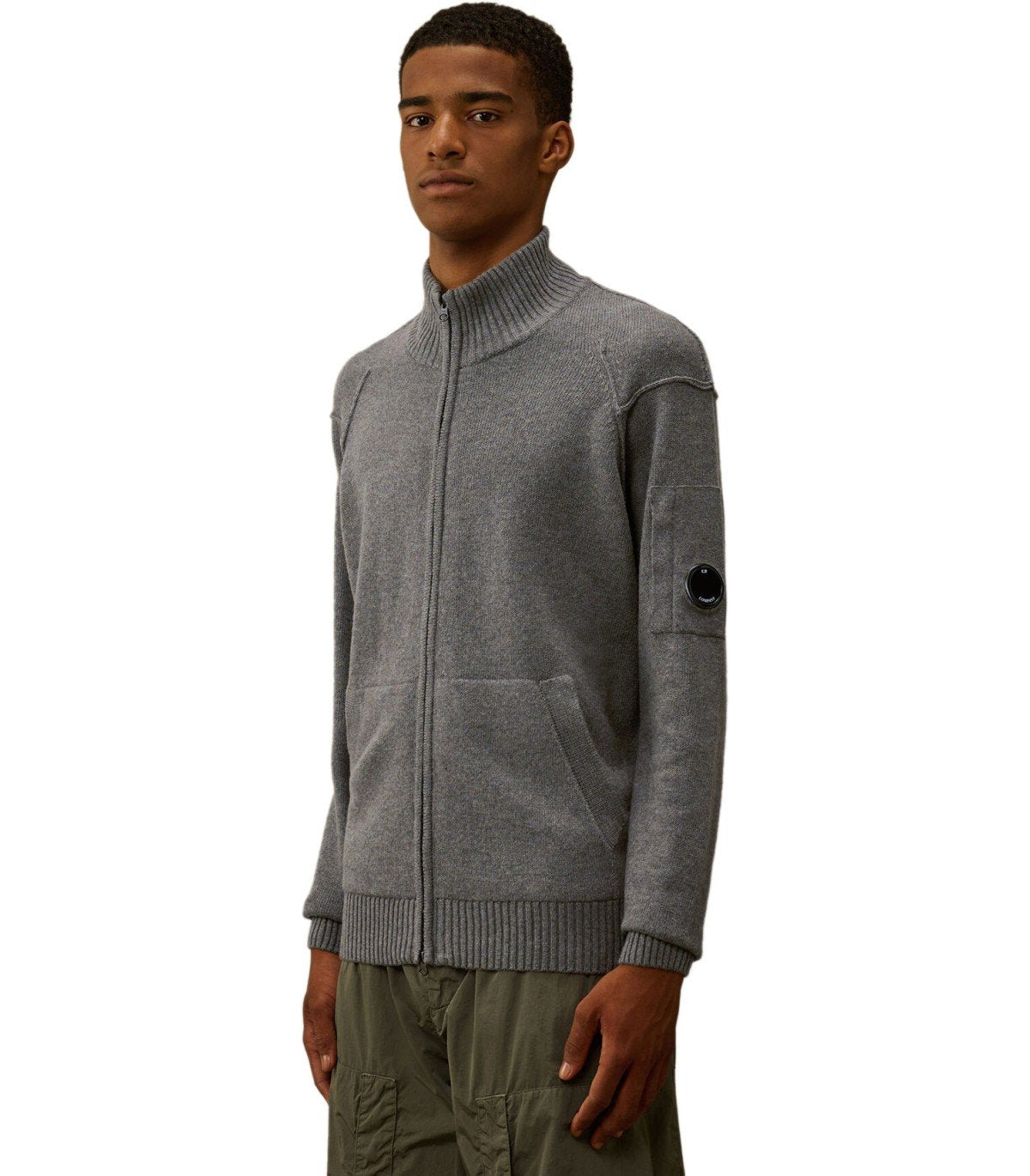 C.P. COMPANY GRS DARK SHADOW CARDIGAN