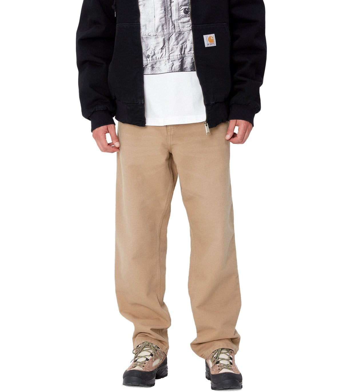CARHARTT WIP SINGLE KNEE PEANUT TROUSERS