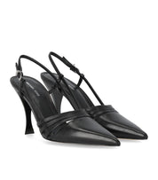 MICHAEL KORS HAISLEY BLACK SLINGBACK PUMP