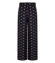 MM MAX MARA LADATTI BLUE PATTERNED TROUSERS
