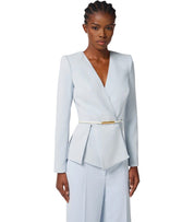 CHAQUETA CON CINTURÓN STARLIGHT ELISABETTA FRANCHI
