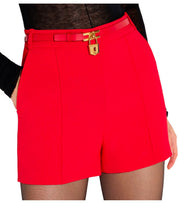 SHORT AVEC CEINTURE ROUGE ELISABETTA FRANCHI