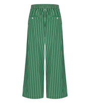 PANTALONE A RIGHE CRESTA BIANCO VERDE MAX MARA WEEKEND