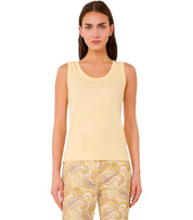 MAX MARA WEEKEND MULTIC YELLOW RIBBED TOP