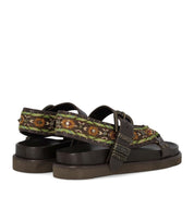 SANDALO FLAT UNICA MARRONE SCURO ASH