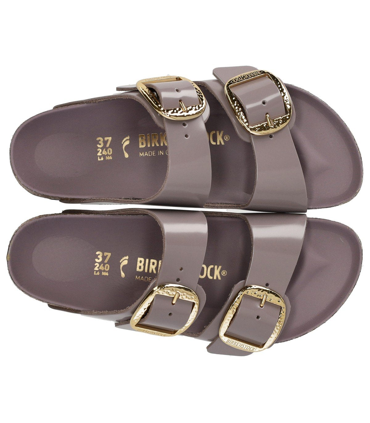 BIRKENSTOCK ARIZONA BIG BUCKLE HIGH SHINE FADED PURPLE SANDALE