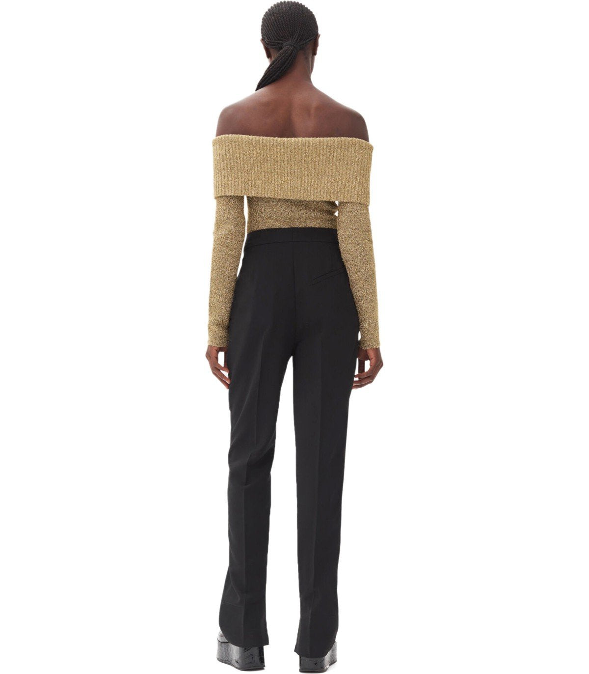 GANNI SCHWARZE HOSE MIT TASCHEN
