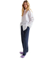 ESSENTIEL ANTWERP HERB BLUE PINSTRIPE TROUSERS