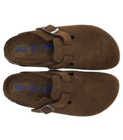 BIRKENSTOCK BOSTON SOFT FOOTBED SUEDE CARAFE TONAL CLOG
