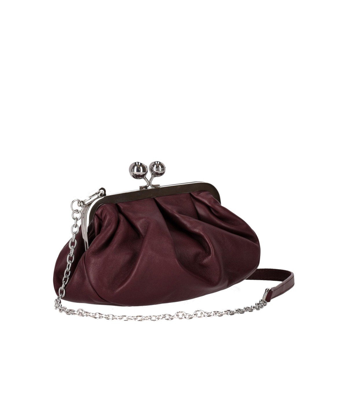 MAX MARA WEEKEND PASTICCINO PRATI SMALL BORDEAUX CLUTCH