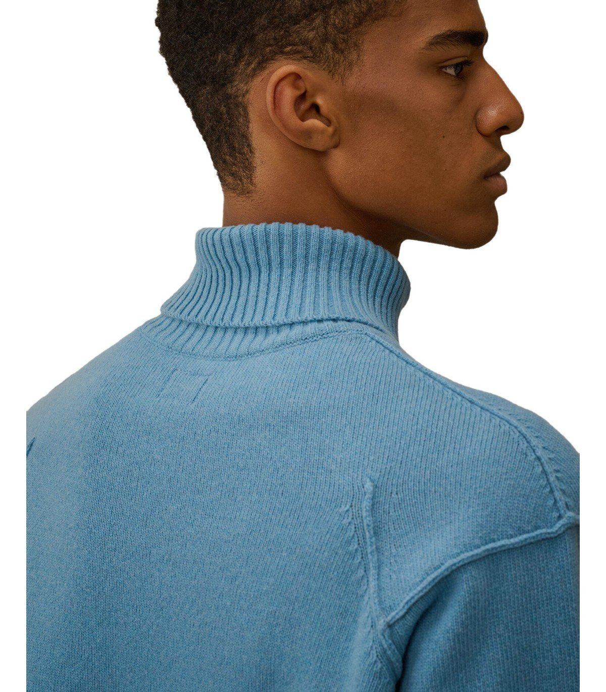 C.P. COMPANY GRS AEGEAN BLUE TURTLENECK SWEATER