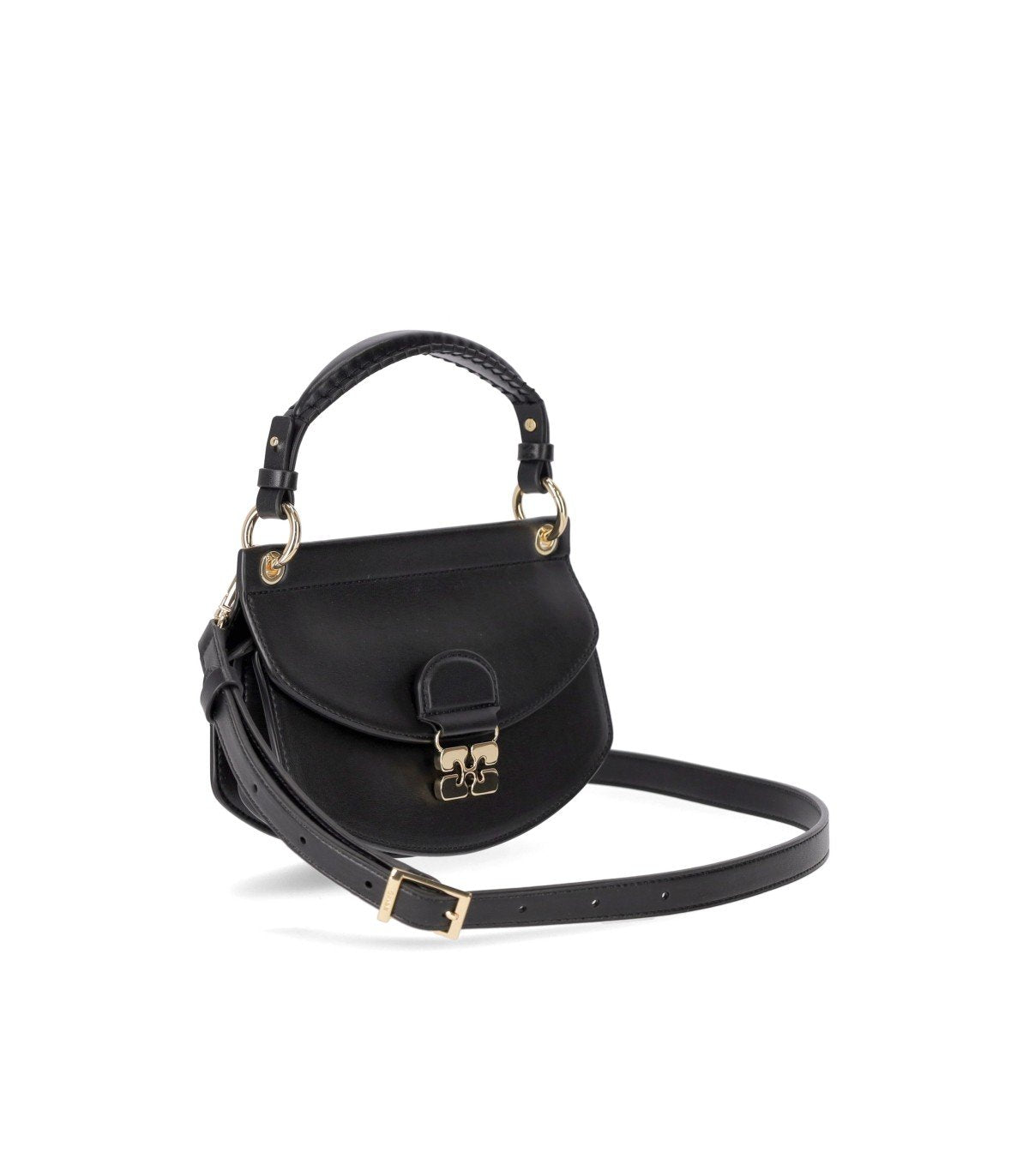 【関税込み】Apo G Mini Crossbody - Ganni - Cotton - Black 関税込み】Apo G Mini Crossbody - Ganni - Cotton - Black