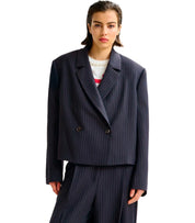 ESSENTIEL ANTWERP ITZEL MARINEBLAUER CROPPED BLAZER