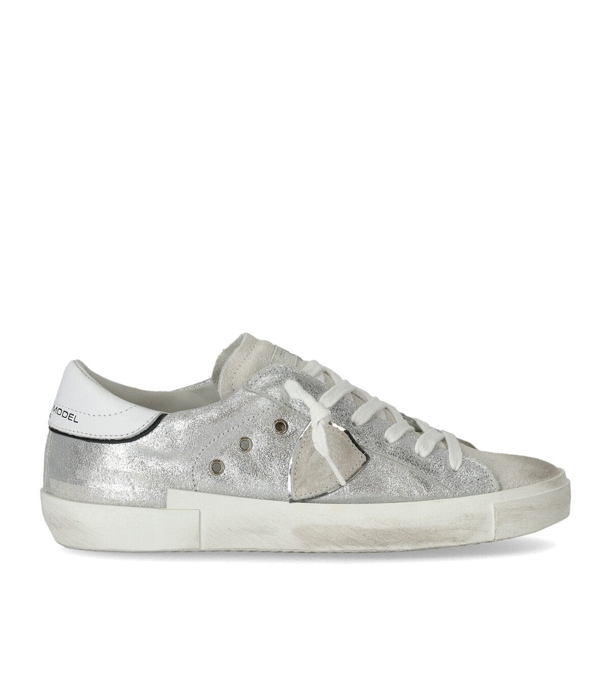 BASKETS PRSX LOW METAL ARGENT PHILIPPE MODEL