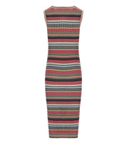 MAX MARA WEEKEND SNOB MEERKLEURIGE MIDI JURK