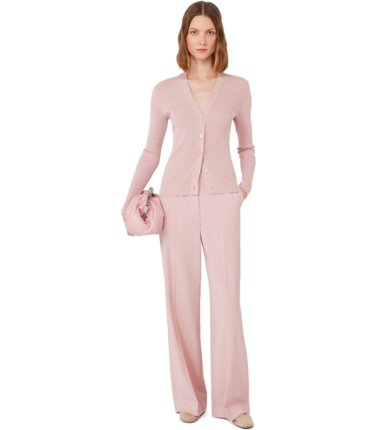 MAX MARA WEEKEND GABRIEL PINK CARDIGAN