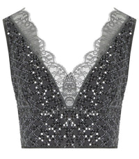 MARELLA ONDATA GREY TOP - XS