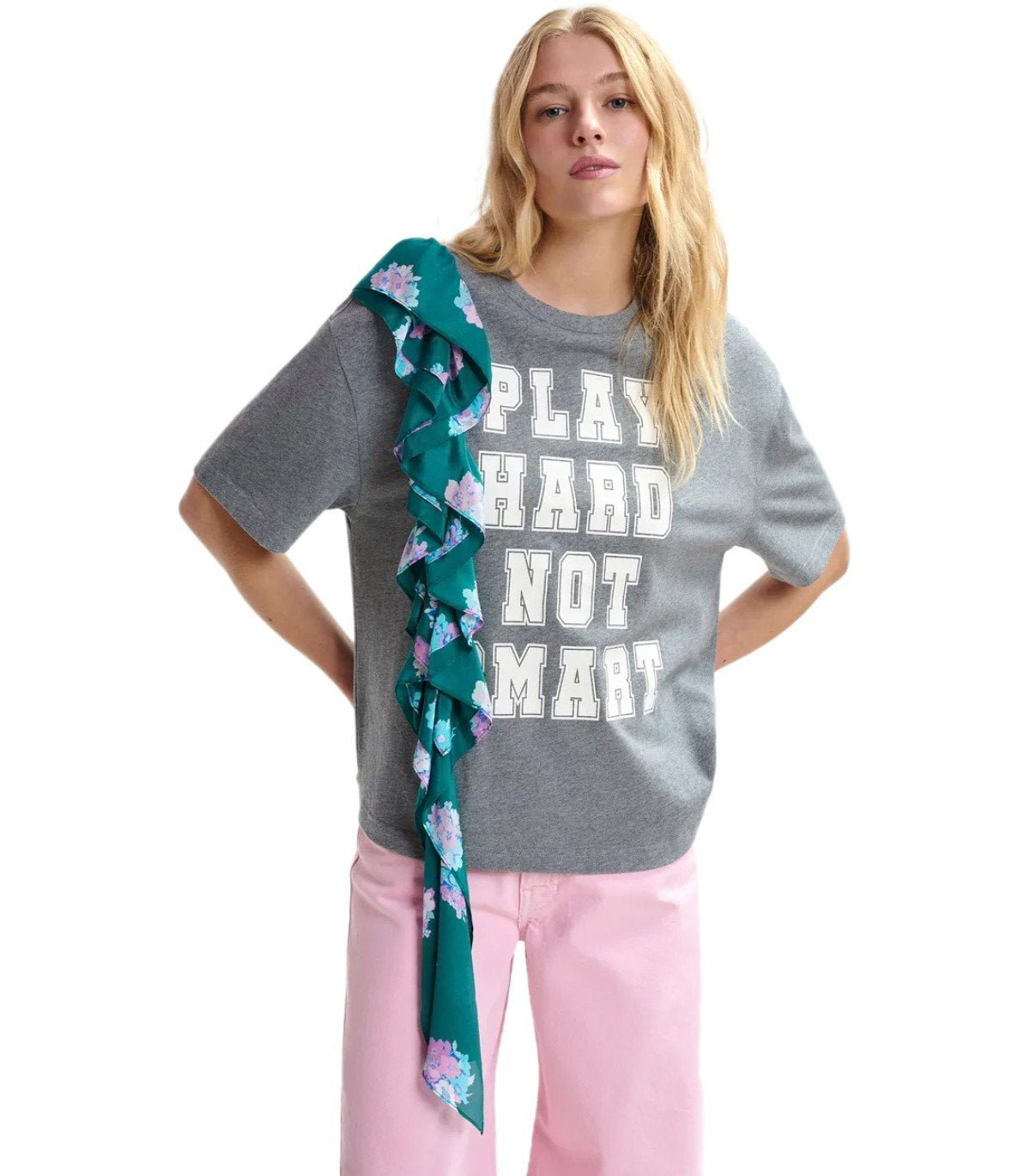 ESSENTIEL ANTWERP JILLY GREY T-SHIRT