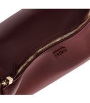 GANNI BURGUNDY MEDIUM HOBO BAG