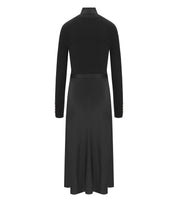 VESTIDO CON CUELLO ALTO NEGRO ELISABETTA FRANCHI