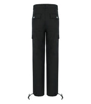GANNI SCHWARZE CARGOHOSEN