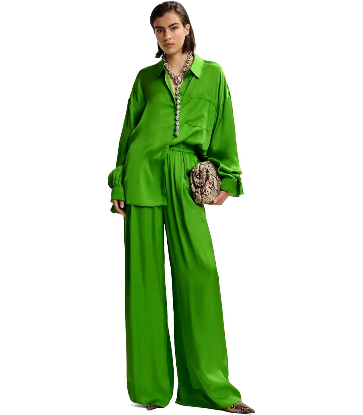 ESSENTIEL ANTWERP JULISSA GREEN PANTS