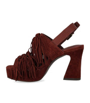 SANDALE À TALON OPRAH BORDEAUX ASH