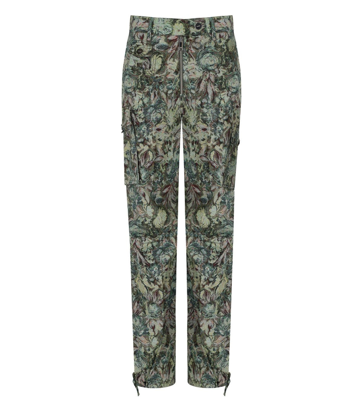 GANNI JADEITE TWILL PANTS